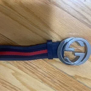 Gucci | Accessories | Gucci Black And Red Belt With Iconic  display picture 2